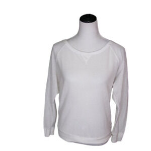 GUESS White Mesh Top Size Medium